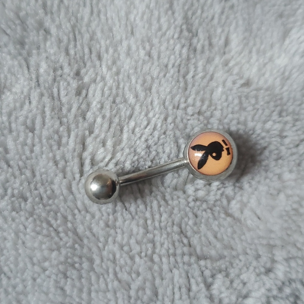 Playboy Bunny surgical steel new belly navel ring